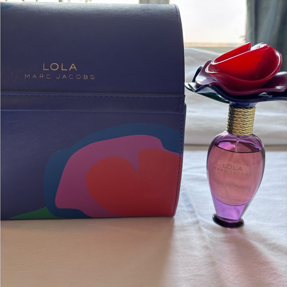 Marc Jacobs Lola Perfume with Purple Bottle and Colorful Box